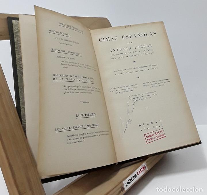 Libros: Cimas Espa&ntilde;olas - Antonio Ferrer - Foto 1