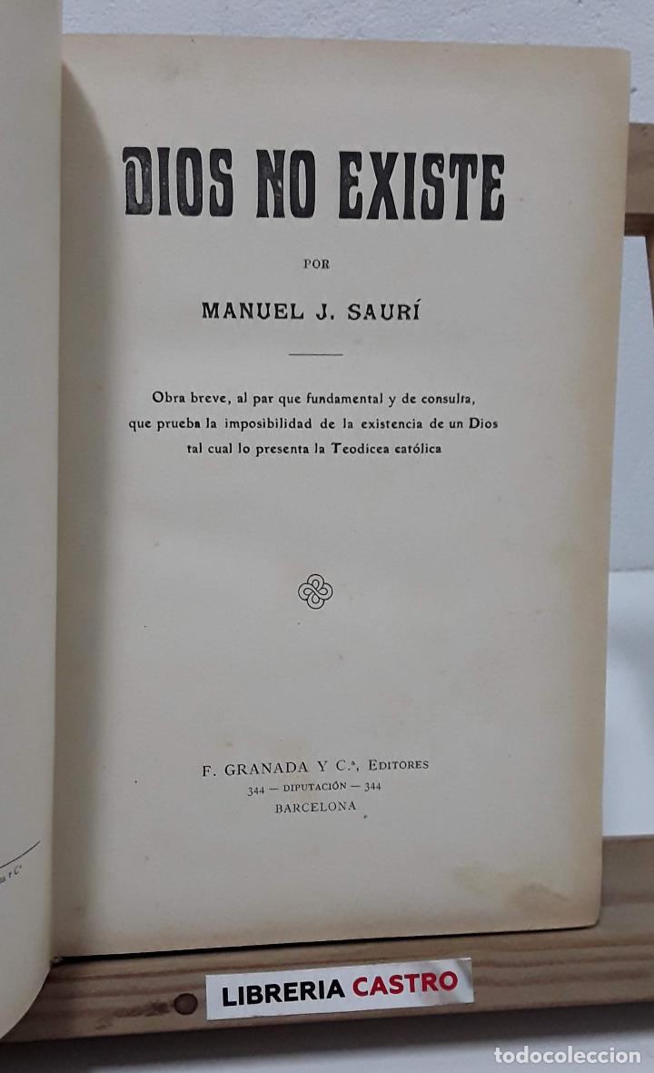 Libros: Dios no existe - Manuel J. Saur&iacute; - Foto 1