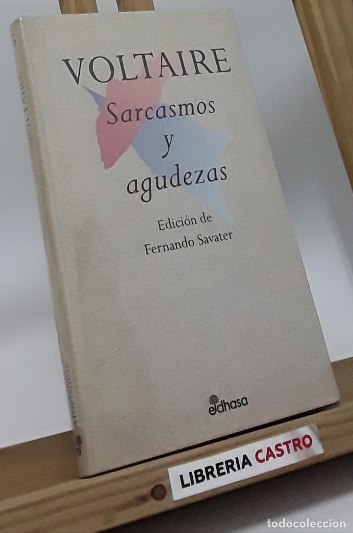 Libros: Sarcasmos y agudezas - Voltaire - Foto 1