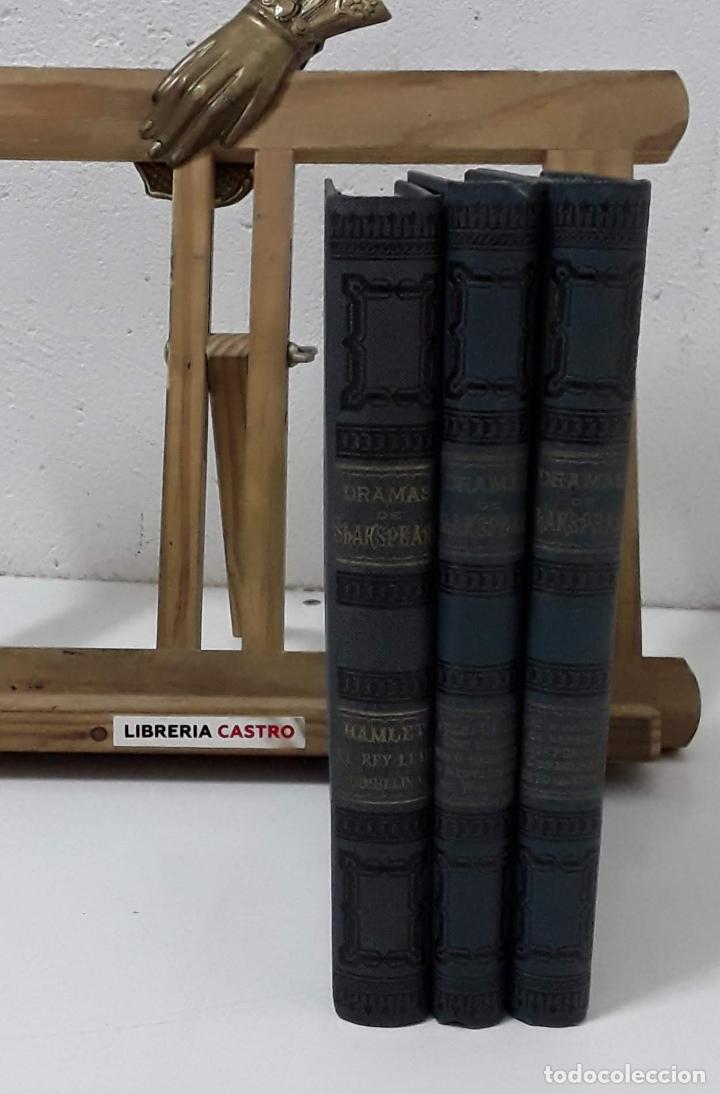 Libros: Dramas de Guillermo Shakespeare (III tomos) - Shakespeare - Foto 3