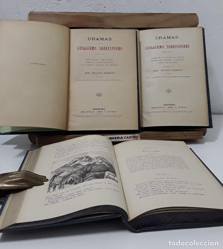 Libros: Dramas de Guillermo Shakespeare (III tomos) - Shakespeare - Foto 1