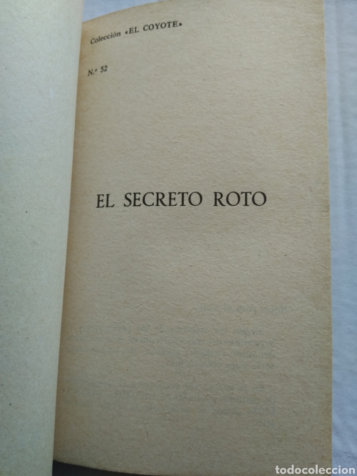 Libros: EL COYOTE N&deg;52 EL SECRETO ROTO - Foto 2