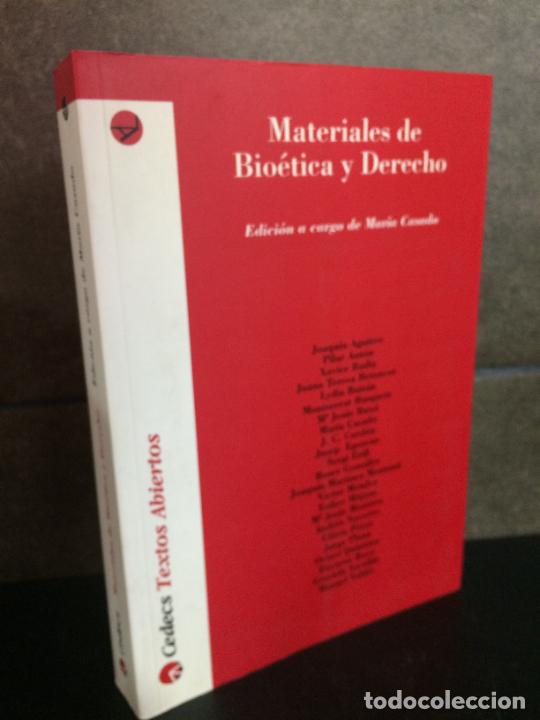 Libros: Materiales de bio&eacute;tica y derecho. Mar&iacute;a Casado. - Foto 1