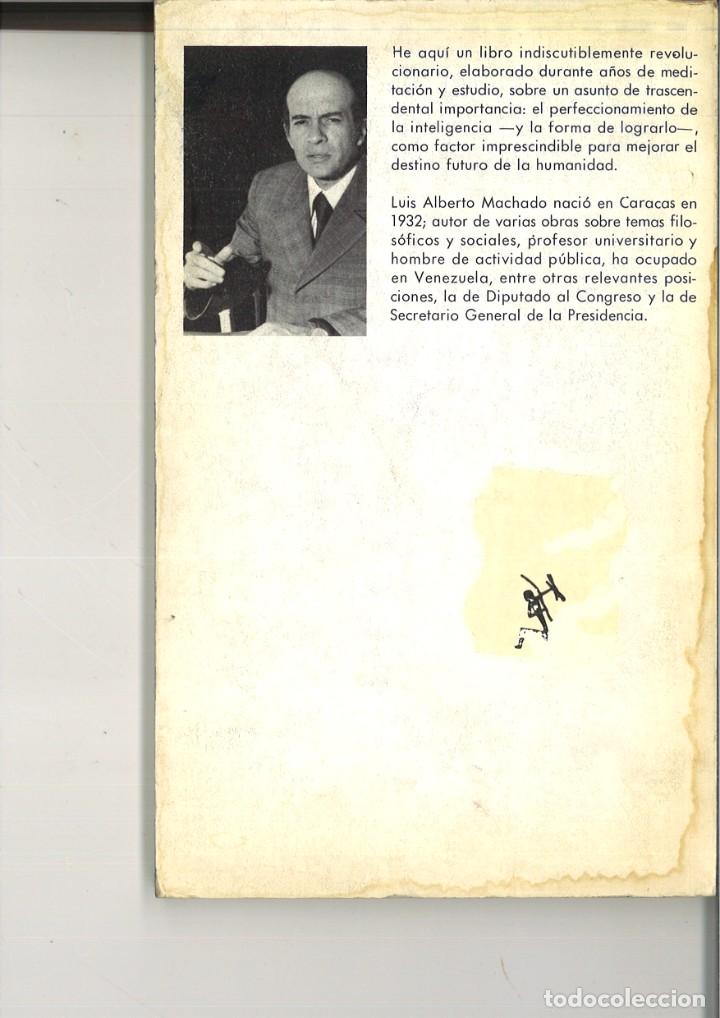 Libros: LA REVOLUCI&Oacute;N DE LA INTELIGENCIA. Luis Alberto Machado. - Foto 2