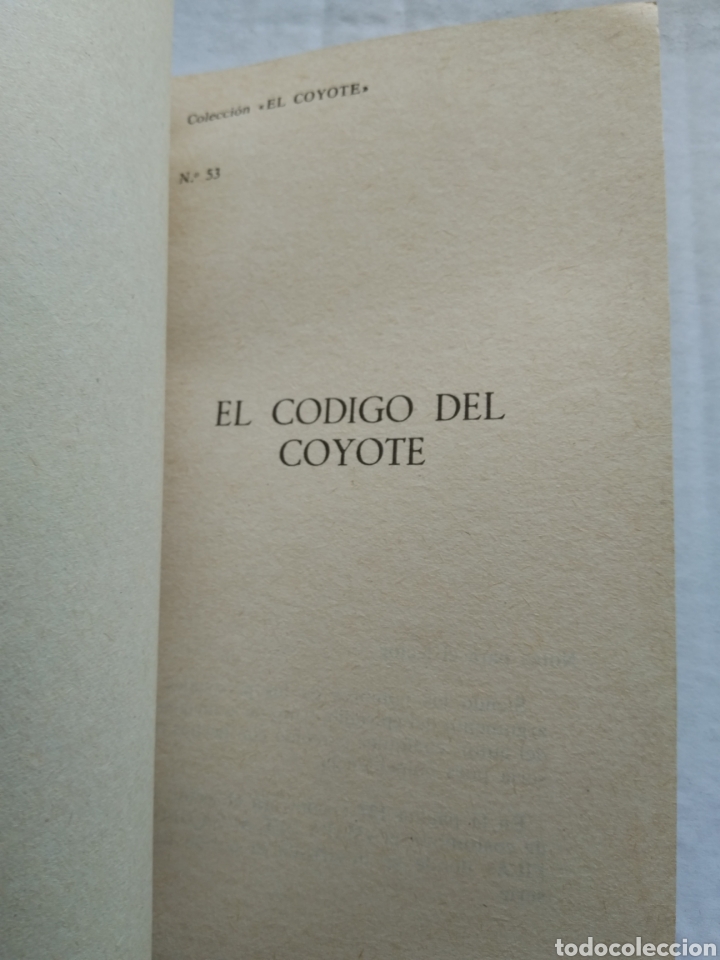 Libros: EL COYOTE N&deg;53 EL C&Oacute;DIGO DEL COYOTE - Foto 2