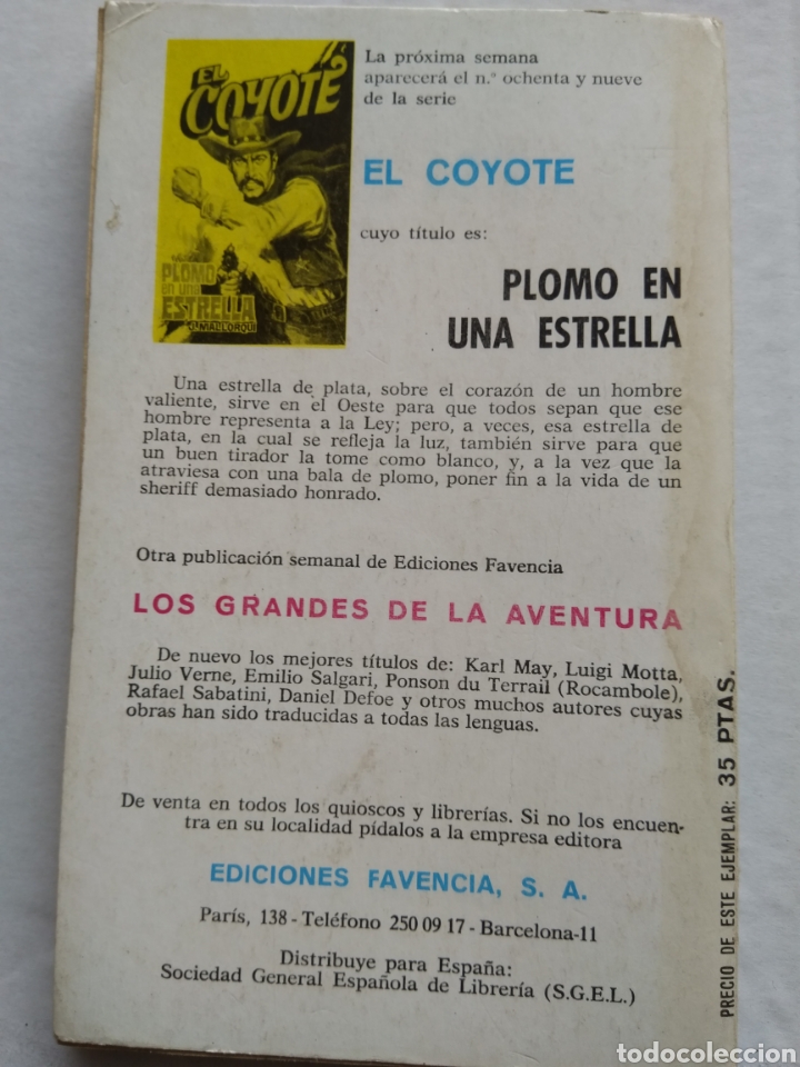 Libros: EL COYOTE N&deg;89 OTRA VEZ EL PASADO - Foto 3