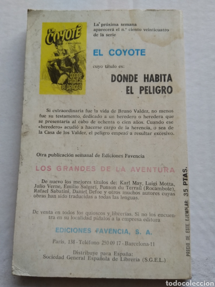 Libros: EL COYOTE N&deg;123 LA CASA DE LOS VALDEZ - Foto 3
