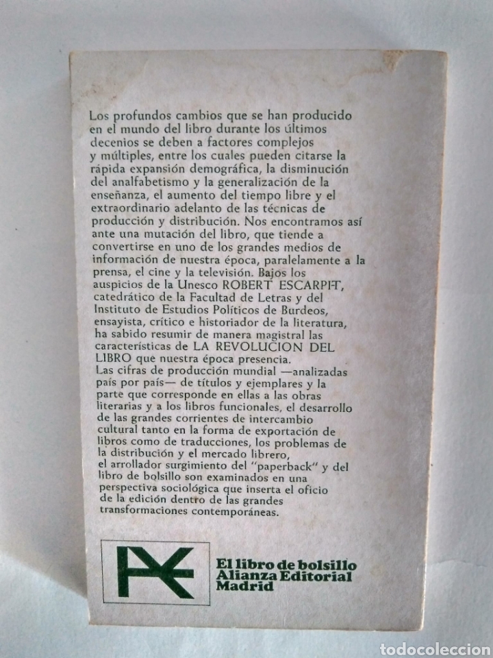 Libros: La revoluci&oacute;n del libro / Robert Escarpir. - Foto 3