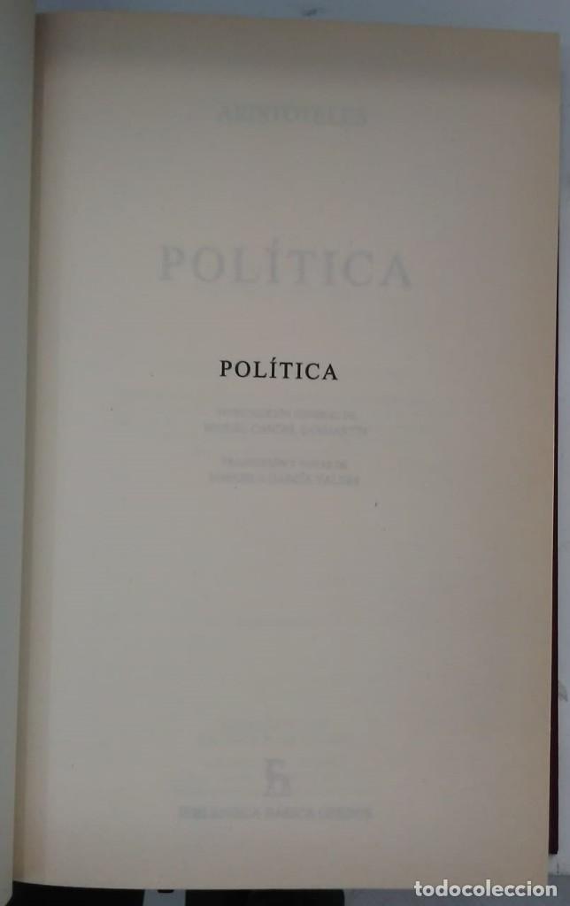 Libros: Pol&iacute;tica - Arist&oacute;teles - Foto 2