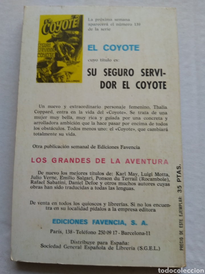 Libros: EL COYOTE N&deg;138 EL TESORO DE LAS MISIONES - Foto 3