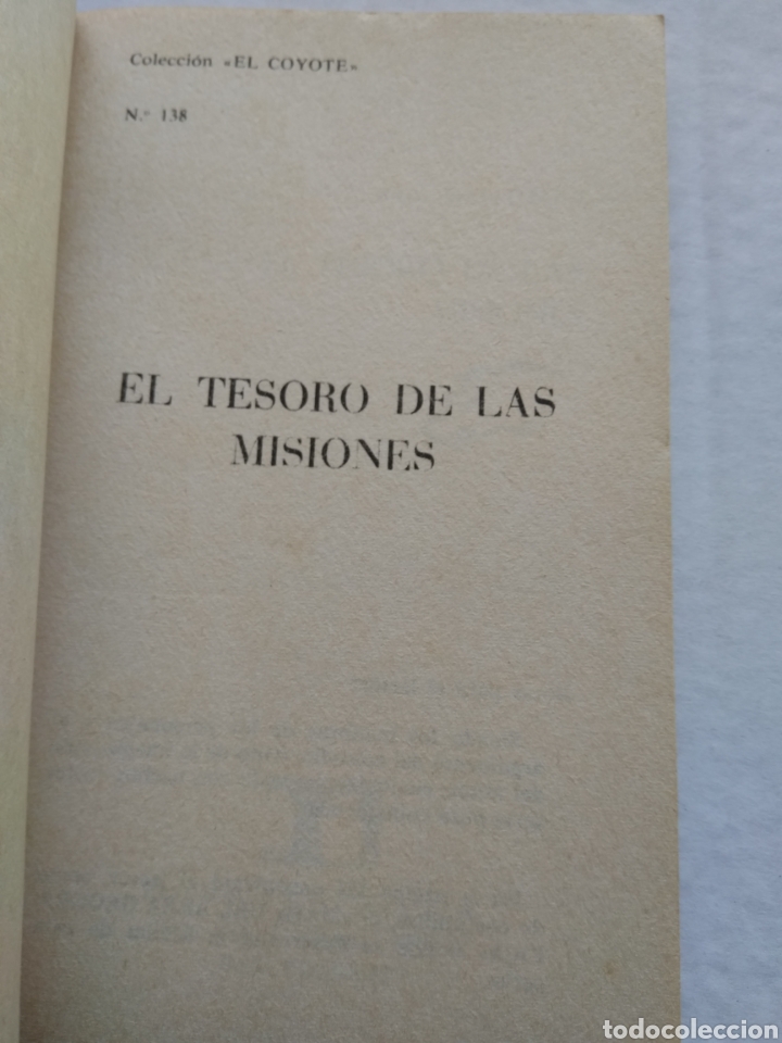 Libros: EL COYOTE N&deg;138 EL TESORO DE LAS MISIONES - Foto 2