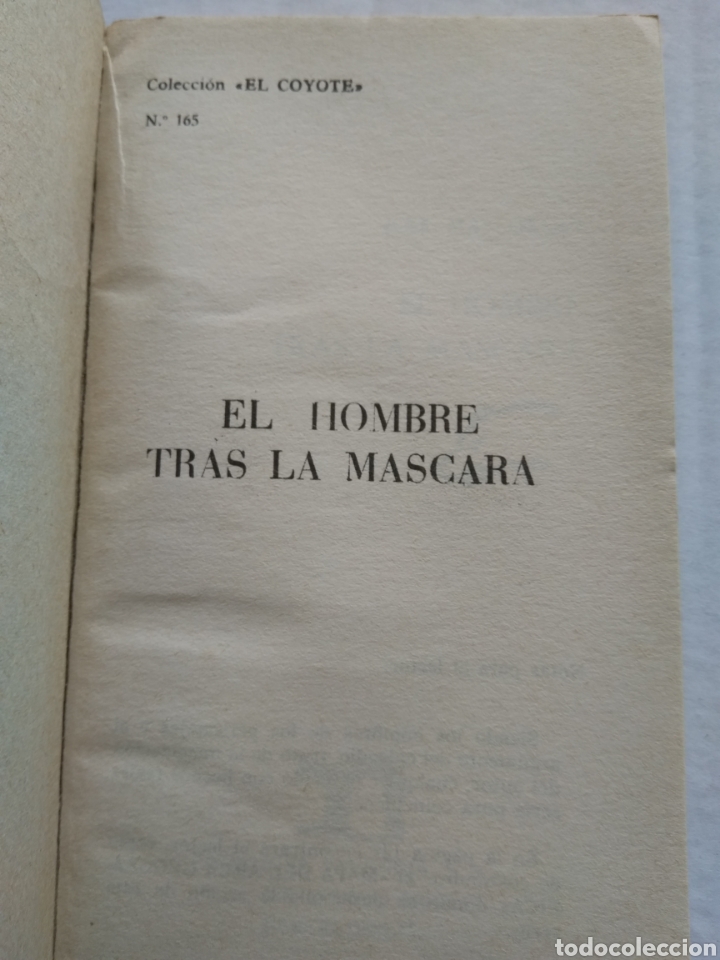 Libros: EL COYOTE N&deg;165 EL HOMBRE TRAS LA MASCARA - Foto 2