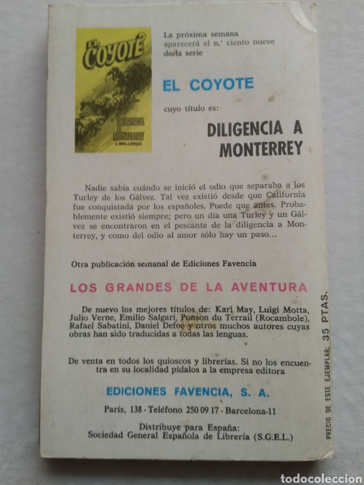 Libros: EL COYOTE N&deg;108 EL PASADO DE SARAH MARSH - Foto 3