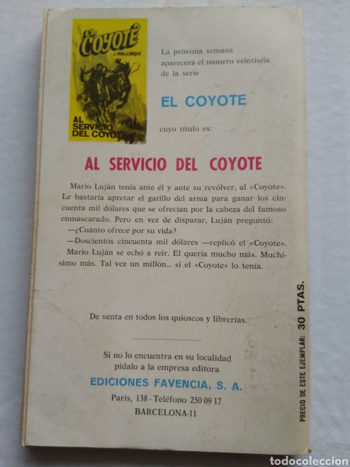 Libros: EL COYOTE N&deg;25 LOS JARRONES DEL VIRREY - Foto 3