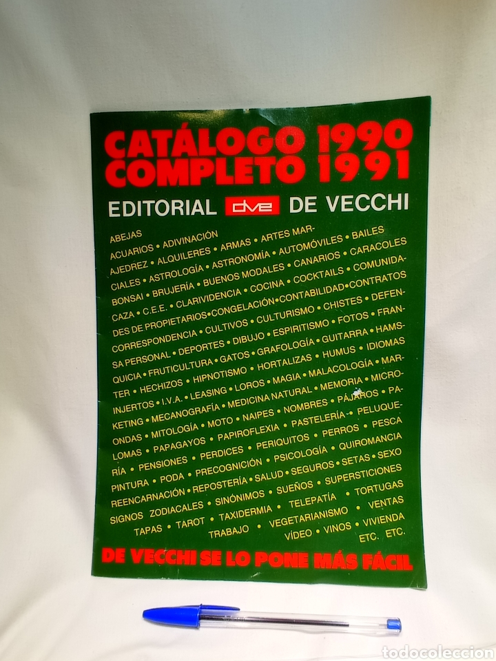 Libros: CAT&Aacute;LOGO EDITORIAL DE VECCHI 1990/91 - Foto 1