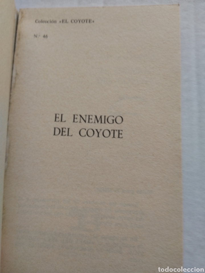 Libros: EL COYOTE N&deg;46 EL ENEMIGO DEL COYOTE - Foto 2
