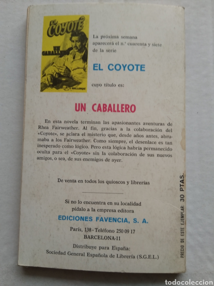 Libros: EL COYOTE N&deg;46 EL ENEMIGO DEL COYOTE - Foto 3
