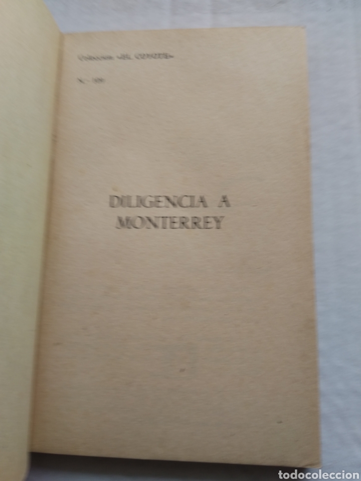 Libros: EL COYOTE N&deg;109 DILIGENCIA A MONTERREY - Foto 2