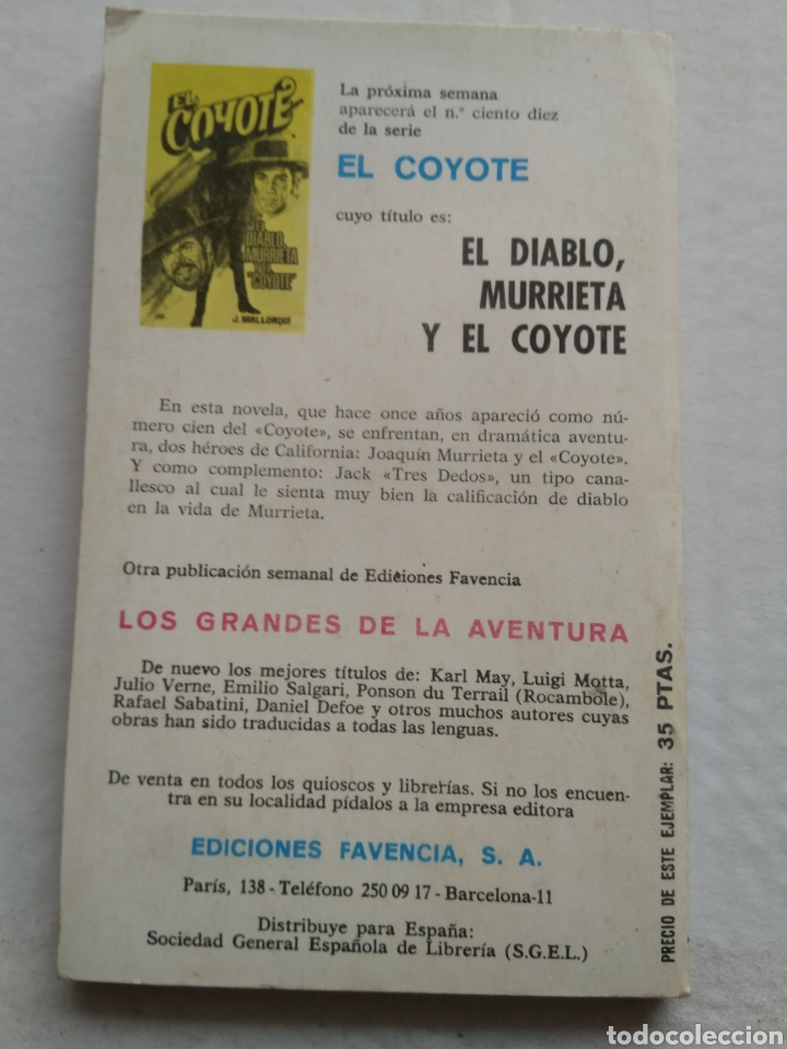 Libros: EL COYOTE N&deg;109 DILIGENCIA A MONTERREY - Foto 3