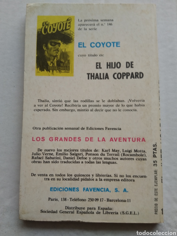 Libros: EL COYOTE N&deg;145 EL JUEZ USABA ANTIFAZ - Foto 3