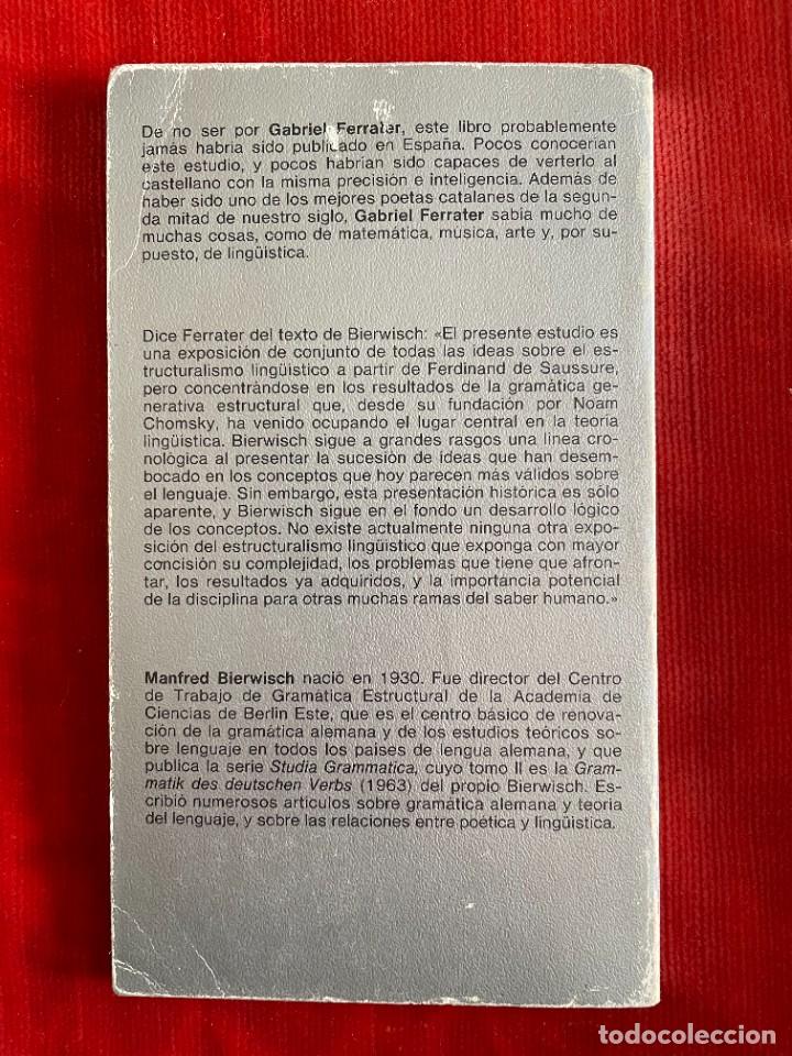 Libros: MANFRED BIERWISCH. EL ESTRUCTURALISMO. TUSQUETS EDITORES - Foto 2
