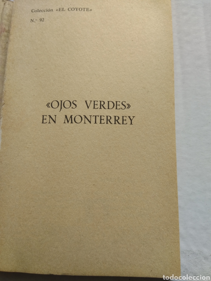 Libros: EL COYOTE N&deg;92 OJOS VERDES EN MONTERREY - Foto 2