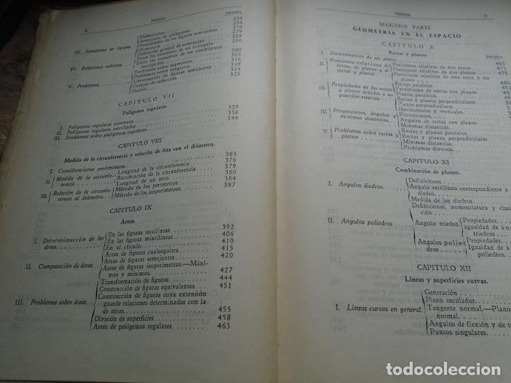 Libros: Geometr&iacute;a. Tomo I. Parte Elemental. - Miguel Ortega y Sala - Foto 6
