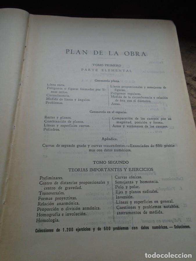 Libros: Geometr&iacute;a. Tomo I. Parte Elemental. - Miguel Ortega y Sala - Foto 8