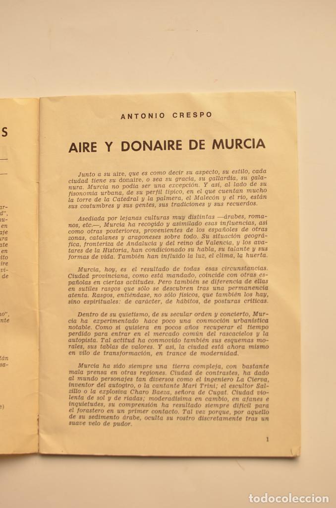 Libros: Aire y donaire de Murcia - CRESPO, Antonio - Foto 2