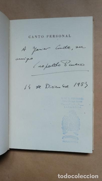 Libros: CANTO PERSONAL. CARTA PERDIDA A PABLO NERUDA. - &rdquo;PANERO, Leopoldo.&rdquo; - Foto 2