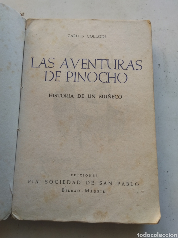 Libros: LAS AVENTURA DE PINOCHO/C.COLLODI - Foto 2