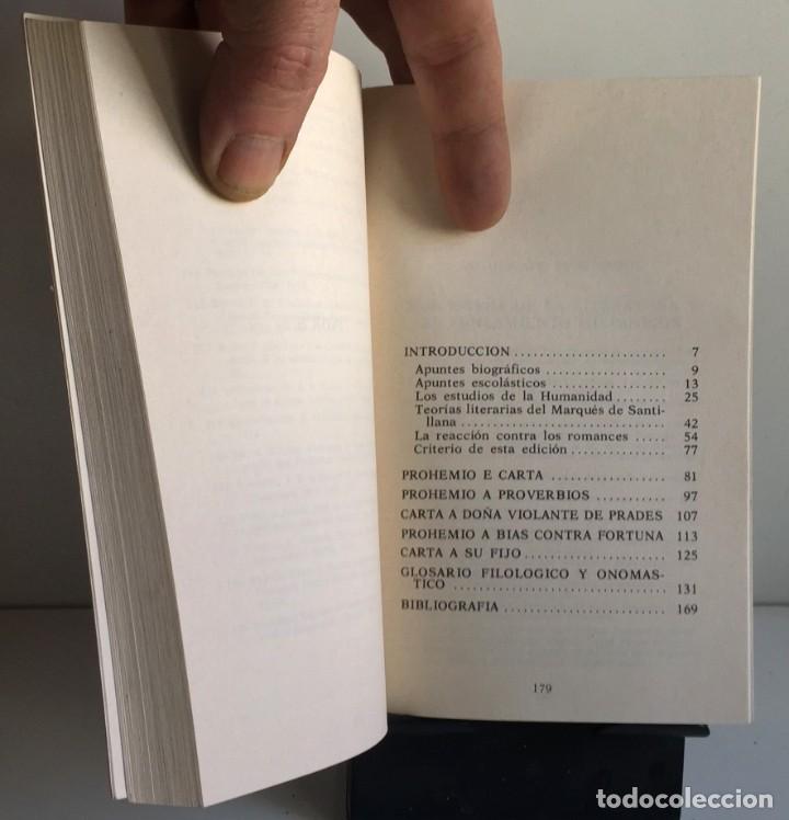 Libros: PROHENIOS Y CARTAS LITERARIAS. Marqu&eacute;s de Santillana - Foto 6