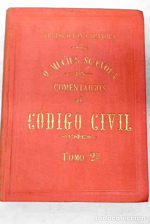 Libros: C&oacute;digo civil, tomo II.- Scaevola, Q. Mucius - Foto 1