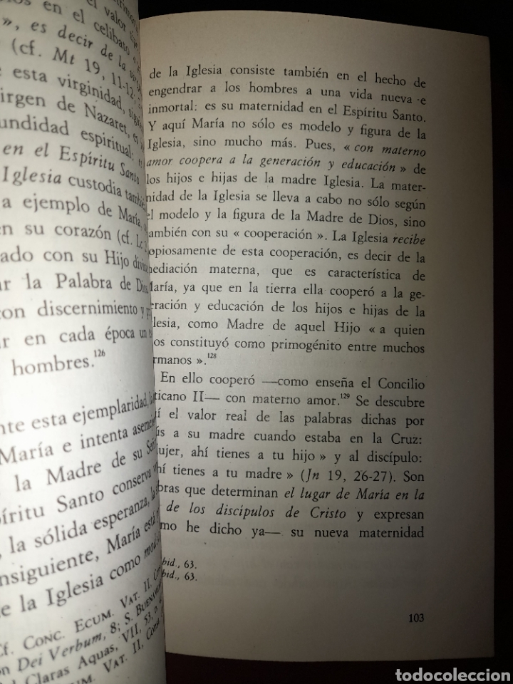 Libros: CARTA ENCICLICA REDEMPTORIS MATER 1987 UNICO? EDICEP - Foto 6