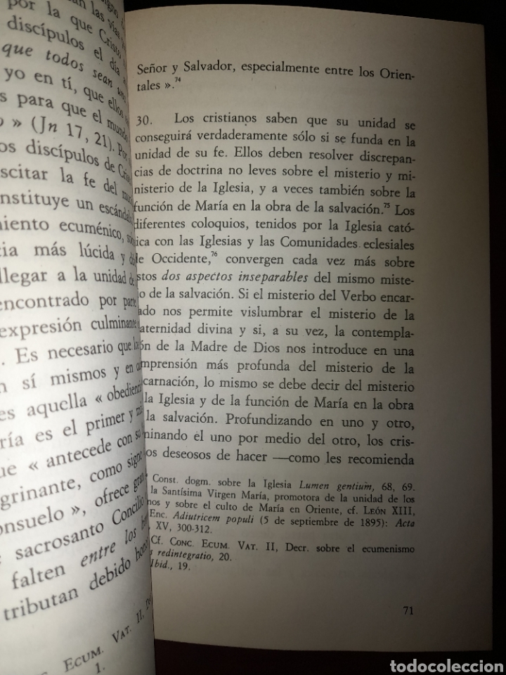 Libros: CARTA ENCICLICA REDEMPTORIS MATER 1987 UNICO? EDICEP - Foto 8