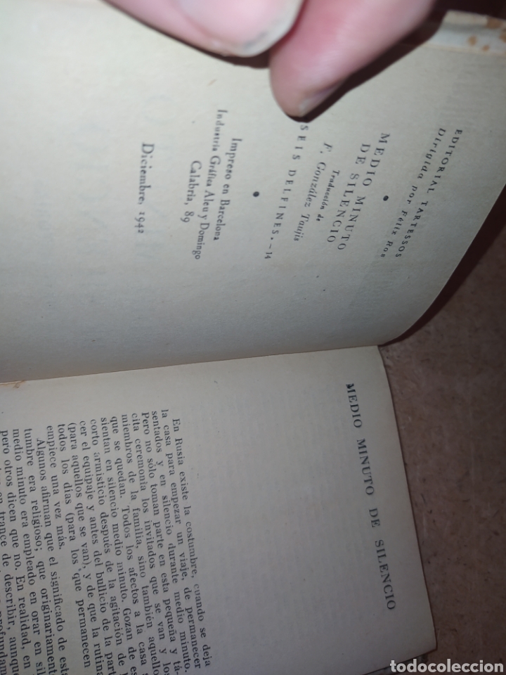 Libros: Medio minuto de silencio - maurice Baring .1942 - Foto 5