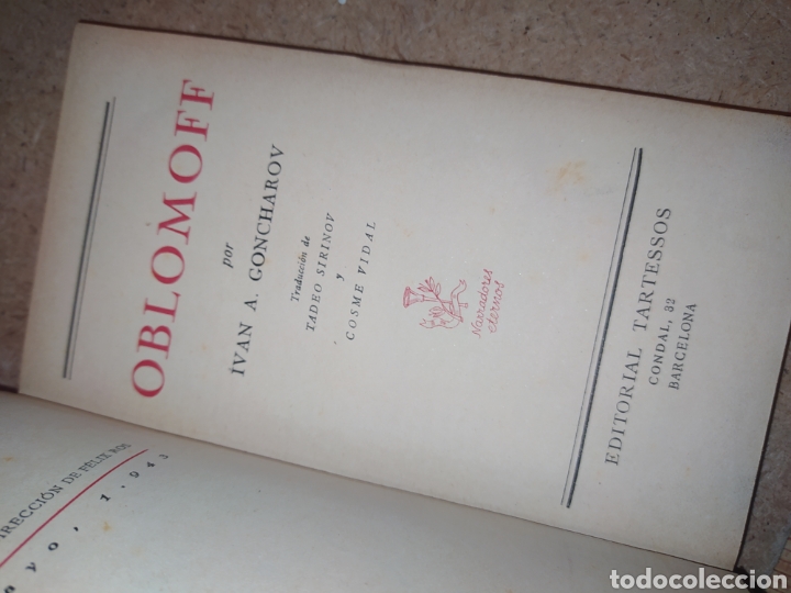 Libros: Oblomoff - ivan a. goncharov - 1943 - Foto 3