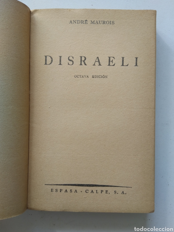 Libros: DISRAELI/ANDRE MAUROIS - Foto 2