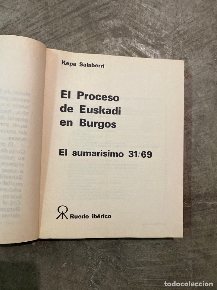 Libros: El proceso de Euskadi en Burgos - Foto 2