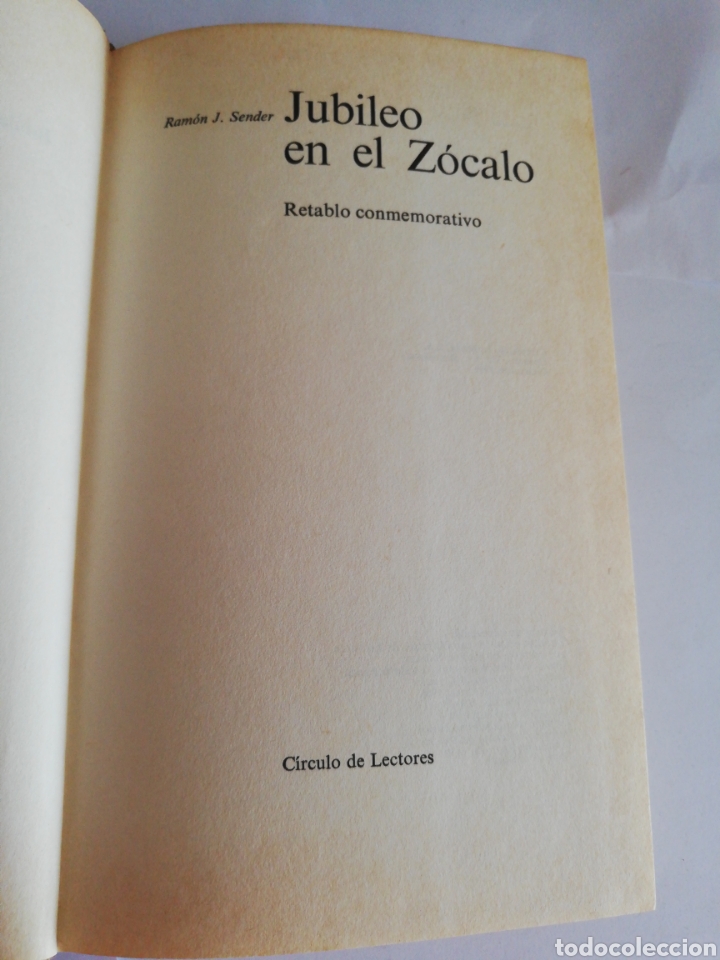 Libros: Libro Jubileo en el zocalo. Ramon Sender - Foto 4
