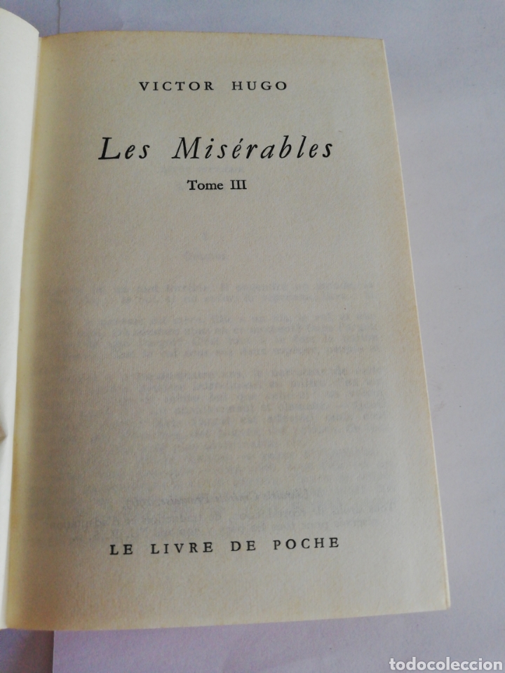 Libros: Libro Les miserables. Victor hugo. Tomo 3. - Foto 5