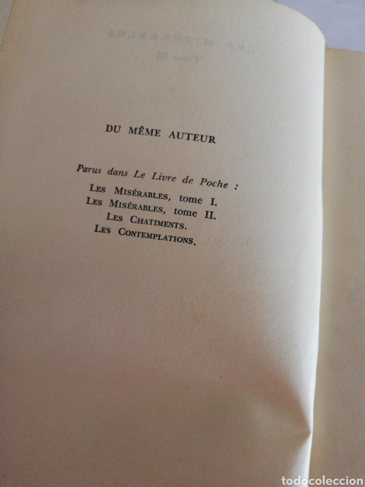 Libros: Libro Les miserables. Victor hugo. Tomo 3. - Foto 6