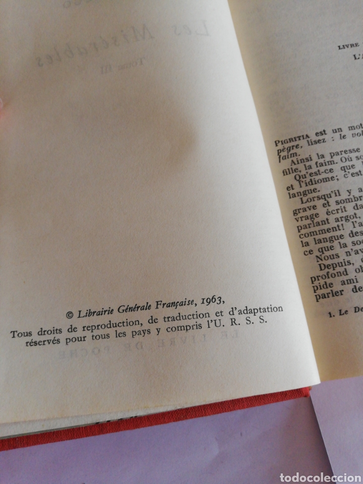 Libros: Libro Les miserables. Victor hugo. Tomo 3. - Foto 8