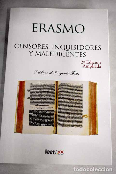 Libros: Censores, inquisidores y maledicentes.- Erasmo - Foto 1