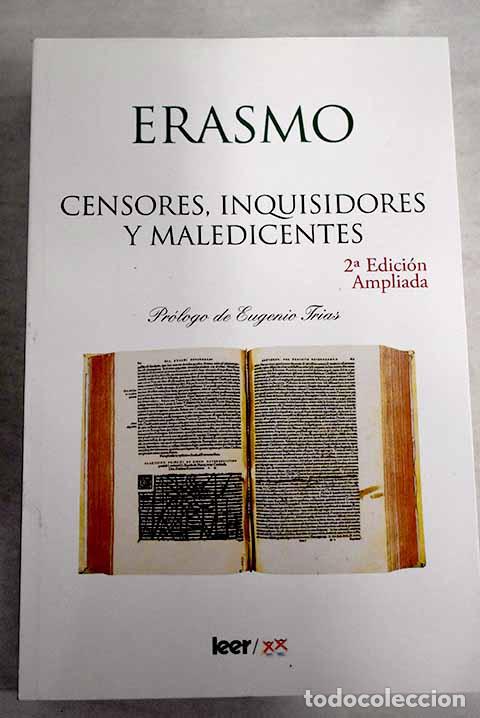 Libros: Censores, inquisidores y maledicentes.- Erasmo - Foto 1