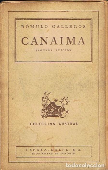 Libros: CANAIMA. - Gallegos. R&oacute;mulo, - Foto 1