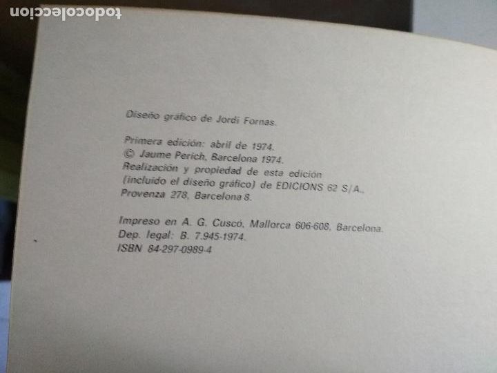 Libros: perich erase una vez 1 edicion, 1974, ediciones peninsula - Foto 2