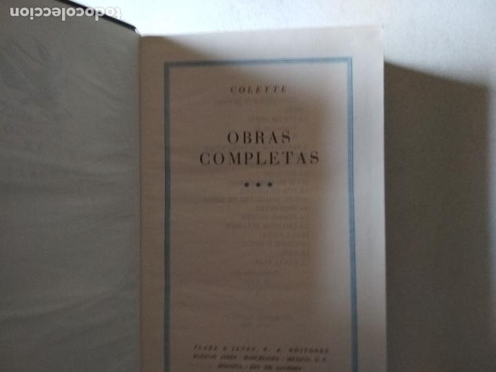Libros: colette obras completas, tomos, I II III PRIMERA EDICION - Foto 9