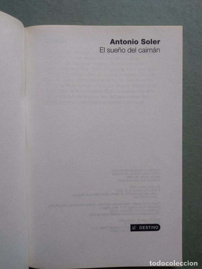Libros: El Sue&ntilde;o del Caim&aacute;n. - Soler, Antonio. - Foto 3