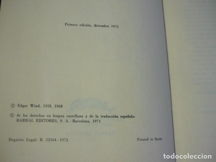 Libros: Los misterios paganos del renacimiento, Edgar Wind, 1972 - Foto 9